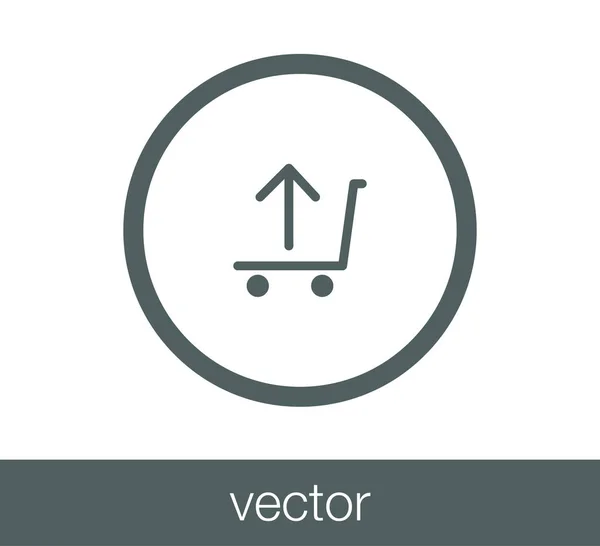 Icono del carrito de compras — Vector de stock