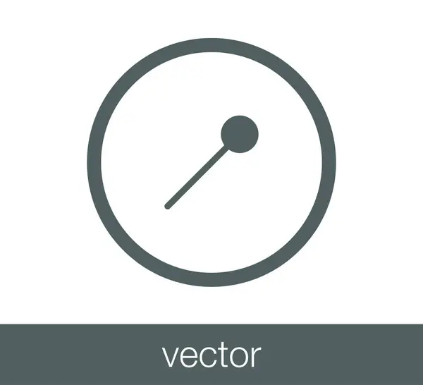 Empuje icono pin — Vector de stock