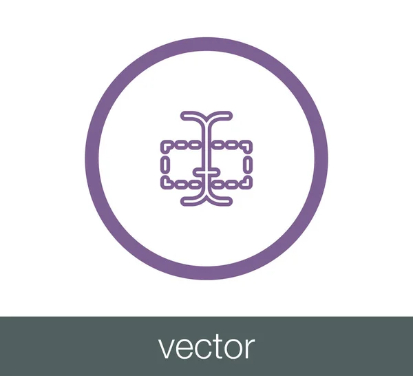 Icono de diseño ilustración — Vector de stock