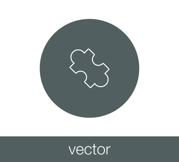 Puzzle piece icon. — Stock Vector