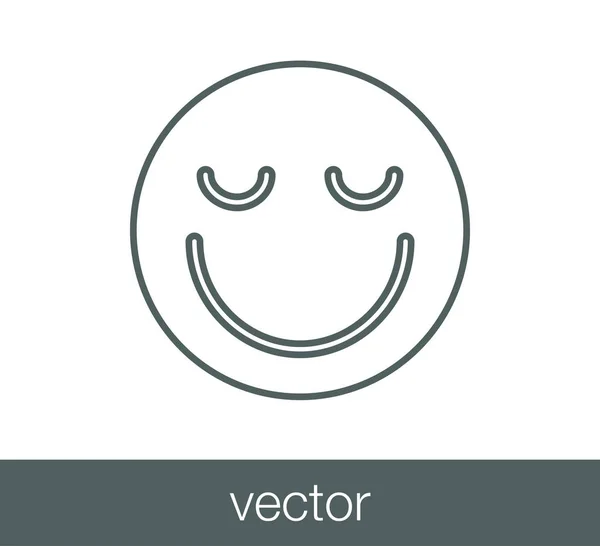Lächeln Gesicht Symbol — Stockvektor