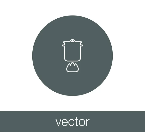 Ilustración del icono Pan — Vector de stock