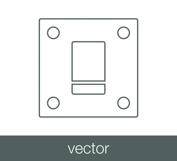 Kapcsoló gomb ikon. — Stock Vector