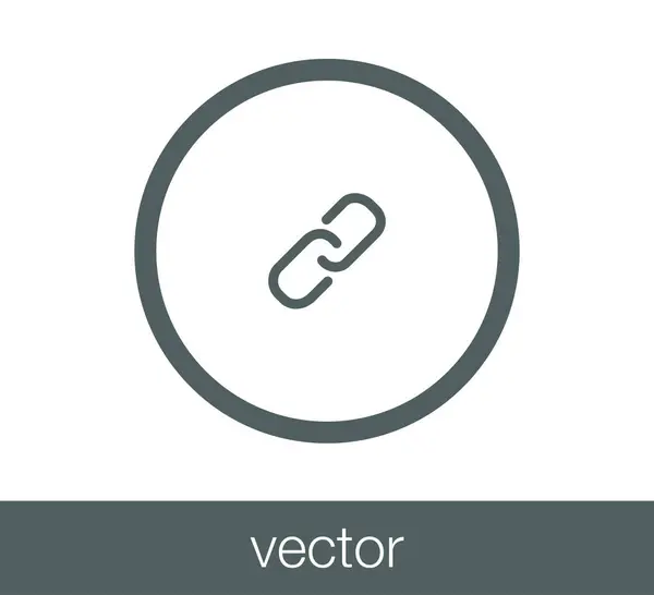 Enlace icono web . — Vector de stock