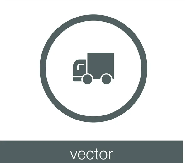 Camión entrega icono web — Archivo Imágenes Vectoriales