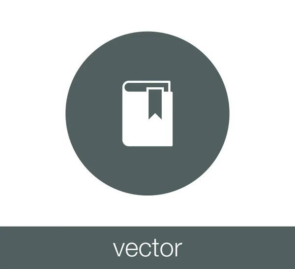 Livro Flat Icon — Vetor de Stock