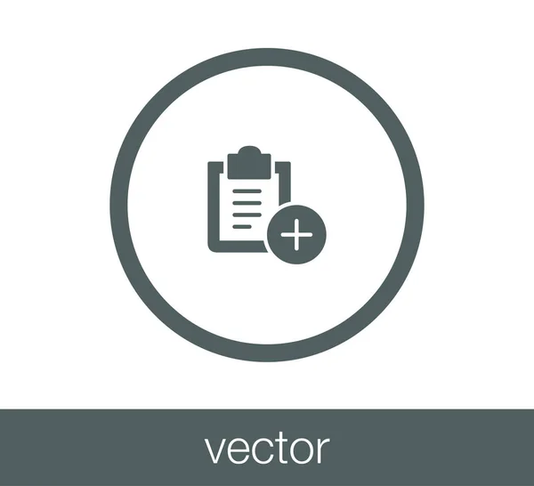 Icono de lista de verificación simple . — Vector de stock