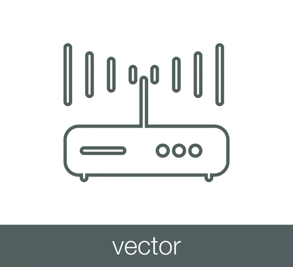 Flachbild-Symbol für Router. — Stockvektor