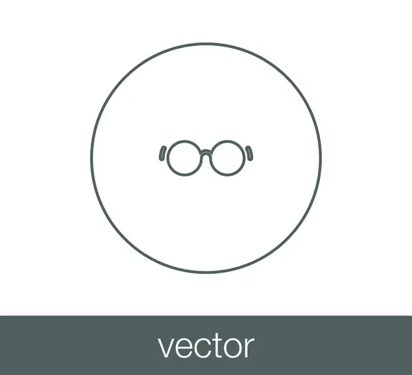Glazen web pictogram — Stockvector