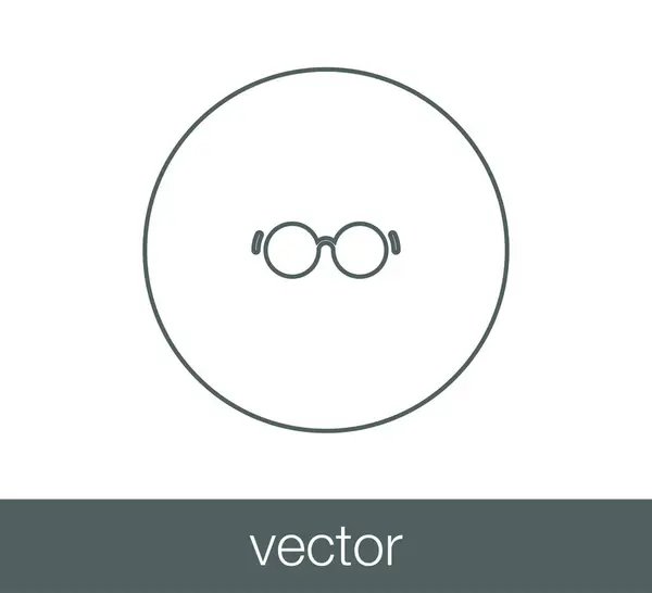 Icono web gafas — Vector de stock