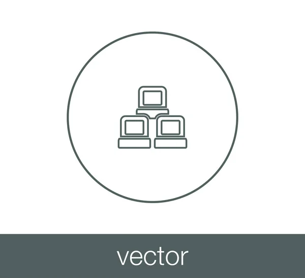 Icono de red local — Vector de stock