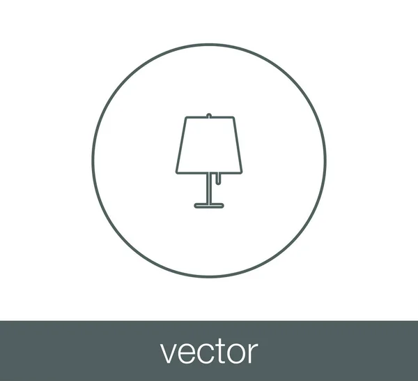 Icono de lámpara de escritorio — Vector de stock