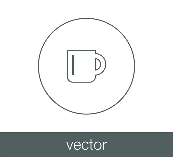 Diseño del icono de la taza — Vector de stock