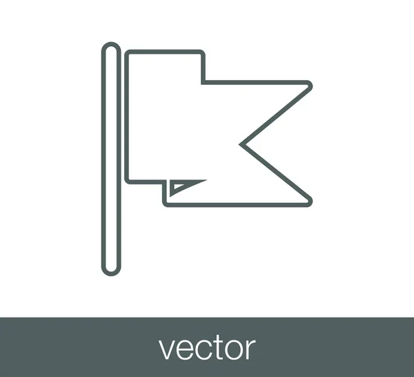 Flagge Web-Symbol — Stockvektor