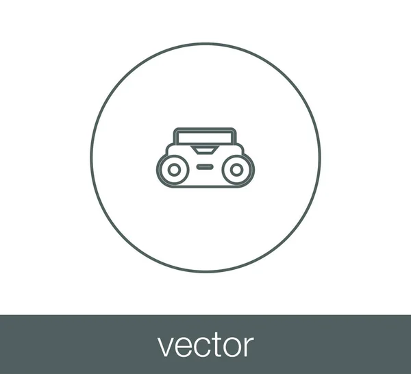 Radio web icon — Stock Vector