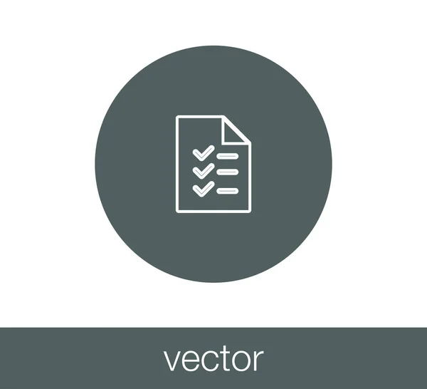 Einfaches Checklisten-Symbol. — Stockvektor