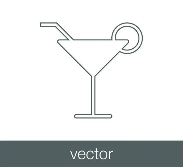 Design der Getränk-Ikone — Stockvektor