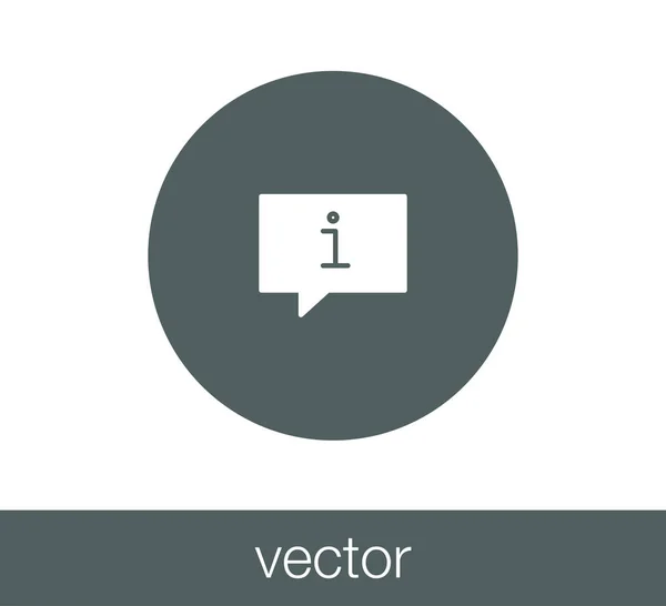 Icono del chat. Icono de comentario — Vector de stock