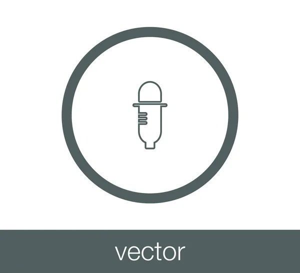 Marcador icono plano — Vector de stock