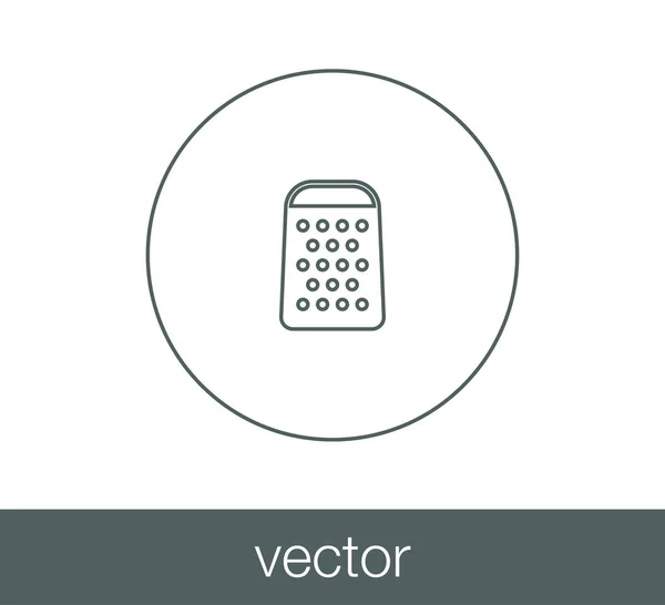 Conception de l'icône de râpe à fromage — Image vectorielle