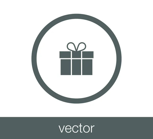 Geschenk Web-Ikone — Stockvektor