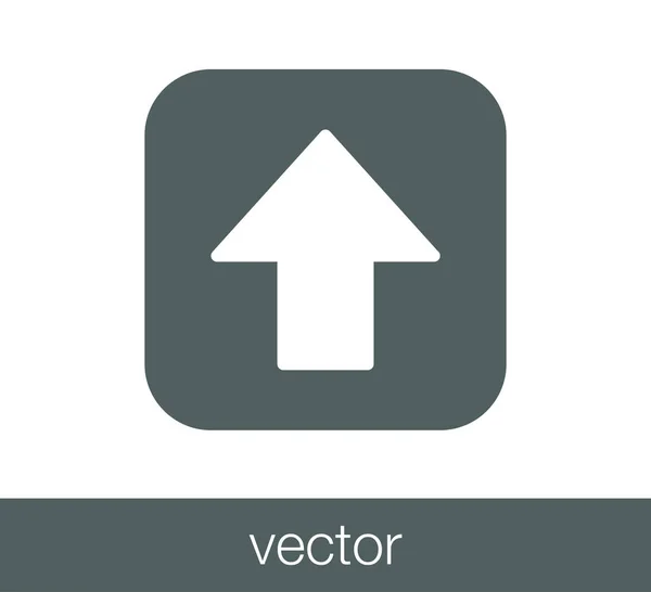 Icono flecha arriba . — Vector de stock