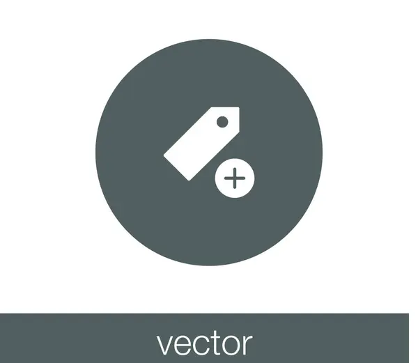 Ícone de tag marcador — Vetor de Stock