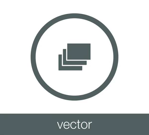 Déplacer icône plate — Image vectorielle