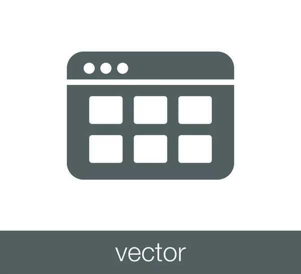 Programm window icon — Stock Vector