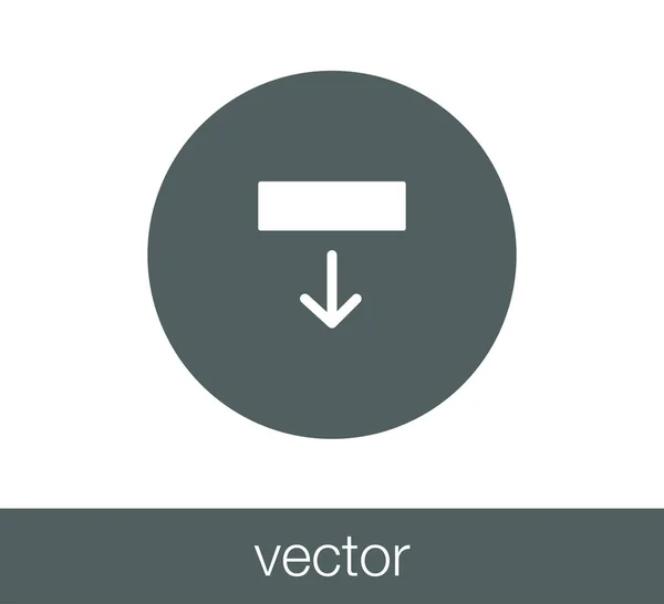 Web download pictogram — Stockvector