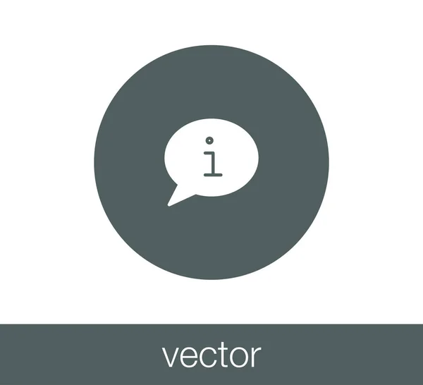 Icono del chat. Icono de comentario — Vector de stock