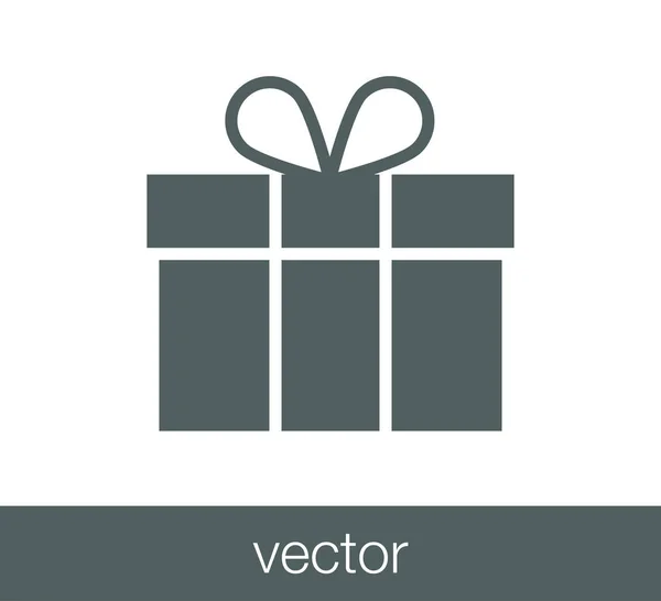 Geschenk Web-Ikone — Stockvektor