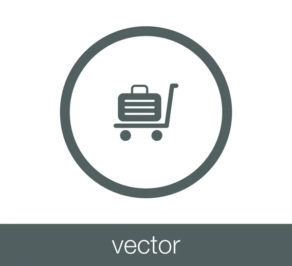 Ícone do carrinho de compras — Vetor de Stock