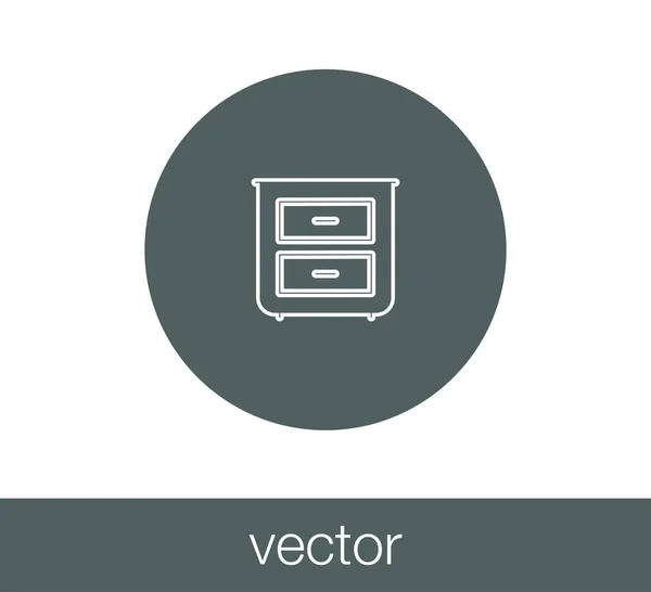 Archiv ploché ikony — Stockový vektor
