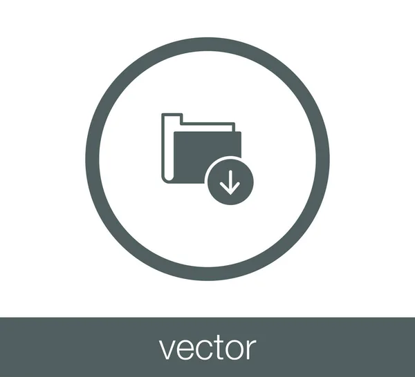 Icono de carpeta simple — Archivo Imágenes Vectoriales