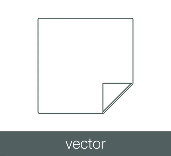 Egyszerű dokumentum-ikon. — Stock Vector