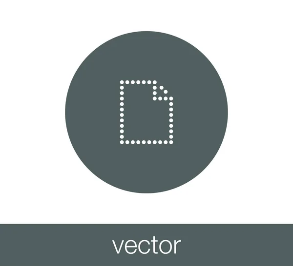 Enkel dokument ikon. — Stock vektor