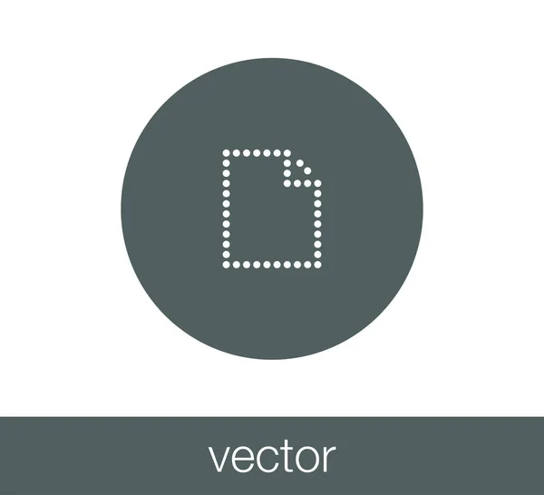 Icono de documento simple . — Vector de stock