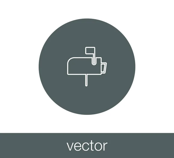 Icono del buzón . — Vector de stock