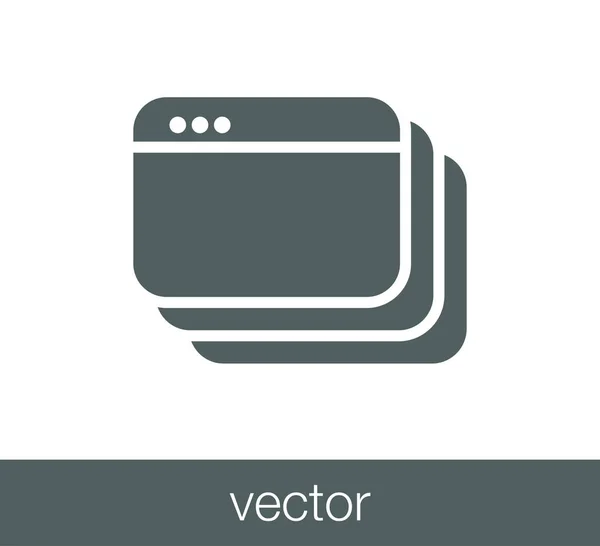 Icono de ventana de programación — Archivo Imágenes Vectoriales