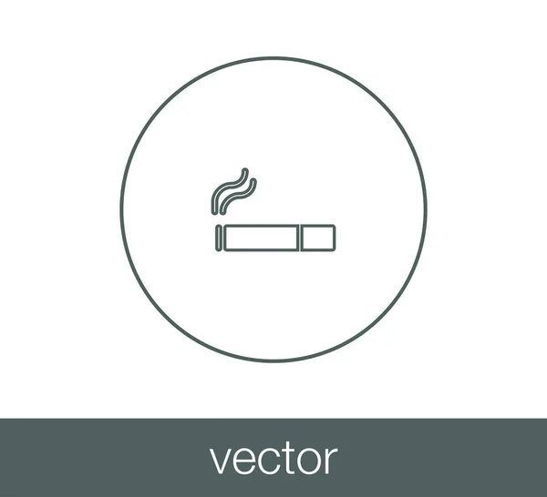 Área de fumadores signo icono — Vector de stock