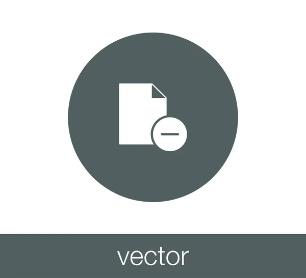 Einfaches Dokument-Symbol. — Stockvektor
