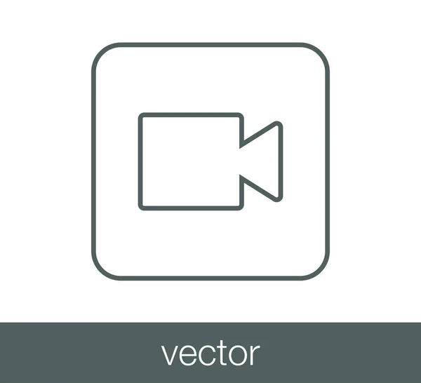 Videokamera-Symbol. — Stockvektor