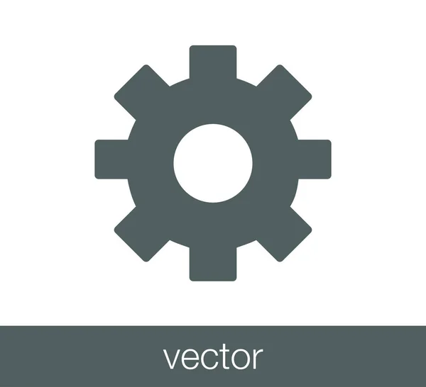 Cogwheel icono web . — Vector de stock