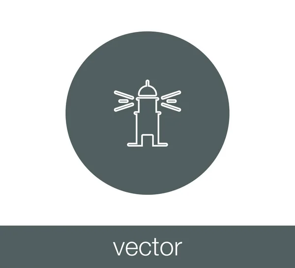 Icono de casa luz . — Vector de stock