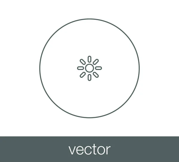 Icono de luz solar . — Vector de stock