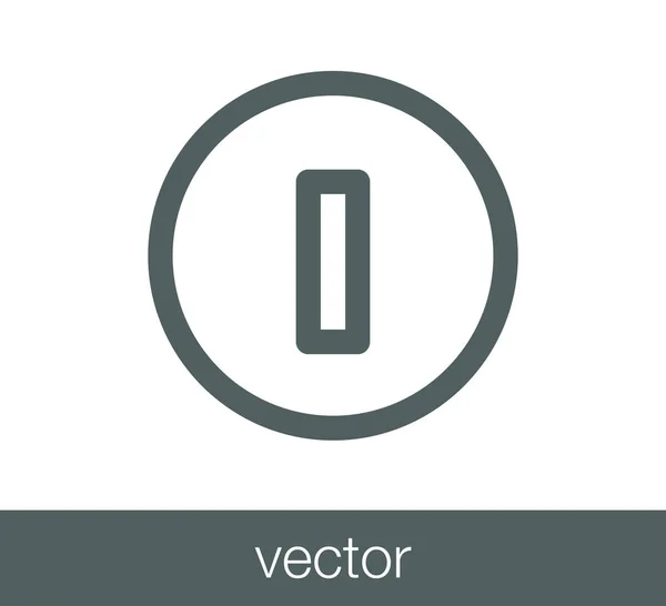 Icono de símbolo de poder . — Vector de stock