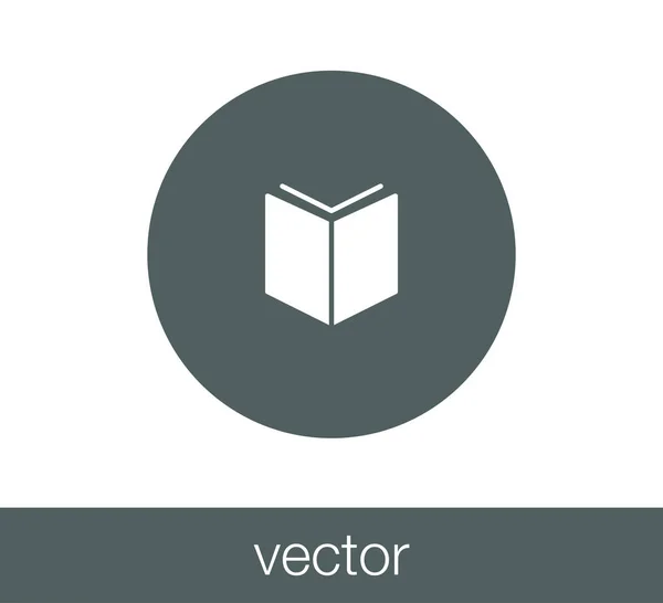 Libro Icono plano — Vector de stock