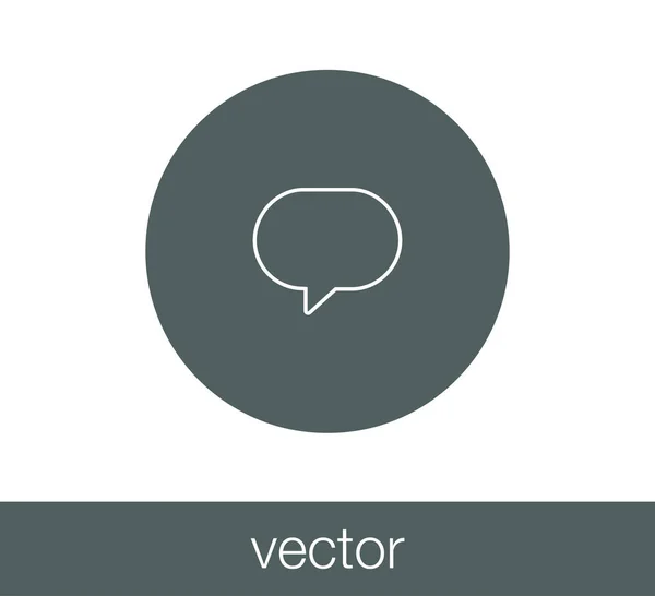 Icono del chat. Icono de comentario — Vector de stock