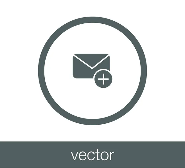 Ícone simples e-mail —  Vetores de Stock